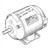 Line art illustration: Vintage Reuland torque motor with shaft, base, label, and handwritten identifiers on top