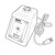 Line art illustration: A Talboys Standard Vortex Mixer missing speed knob, cup head. 