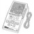 Line art illustration: Gilian 5-station battery charger with display, control buttons, and perforated top