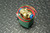 ASCO 8263G210T 220-240VAC solenoid valve with brass body, green coil housing, and red/green lead wires.