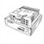 Line art illustration: Carlo Gavazzi EIIC115500mA overcurrent relay with control dials, terminals, and model number on box