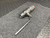 Valpres 701005 1 inch polished stainless steel ball valve with KF25/DF25 flange and threaded end with red cap.