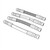 Line art illustration: Four hydraulic hoses: two braided, two smooth, all with threaded end fittings