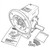 Line art illustration: Winsmith 6MCT speed reducer with output flange, shaft, manual, bolts, and washers