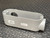 Raco RLL200 2-inch conduit body, gray, with open top and visible threaded end connector.
