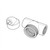 Line art illustration: T-shaped threaded conduit fitting with screens, and a domed Killark EYS Electrolet sealing component
