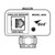 Line art illustration: Bird 4044 power sensor with analog input, 100W max, Bird logo, and coaxial connector