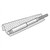 Line art illustration: Stainless steel Fisher Controls plug stem with threaded ends, partially wrapped in bubble wrap