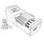 Line art illustration: Watson Marlow 205U multi-channel peristaltic pump with control panel, cassette head, and power cord