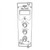 Line art illustration: Ortec 556 High Voltage Power Supply module with meter, selector, three control knobs, and power switch