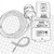 Line art illustration: Alderon VersAlarm I/O tank alarm system with control panel, coiled cable, float switch, manual, and strap