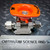 Whitey ball valve showing orange handle with "M" and "OPEN" markings. Stainless steel body and Swagelok fittings appear unused, no visible wear or damage.
