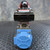 Straight-on end view of the JFC JFlow SR75 Actuator with Series 53 Valve Position Limit Switch from Obtainium Science and Surplus, with the blue cap labeled “75.”