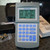 AEA VIA Echo 1000 vector impedance analyzer displaying test data on the screen and its full keypad.