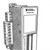 Line art illustration: National Instruments NI SCXI-1325 module with side-mounted high-voltage terminal blocks