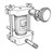 Line art illustration of Soiltest Permeameter, Unknown Model, 2.5 x 1.5 in Chamber