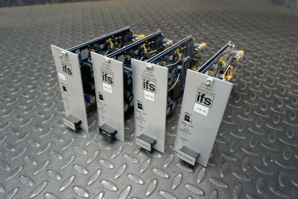 Lot of 4 IFS D7120WDMA Optical Ethernet Transceiver Rack Mount Boards IFS D7120WDMA