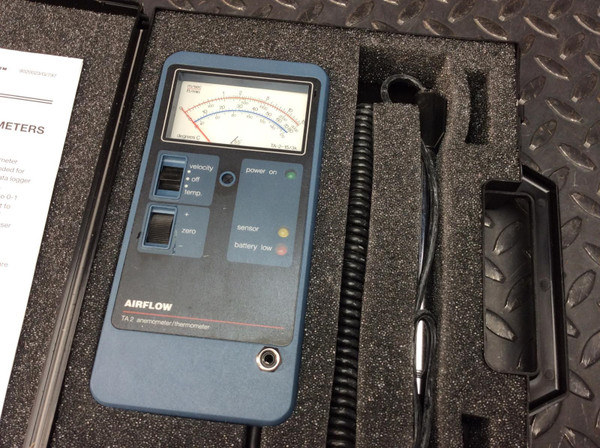 Airflow Thermal Anemometer Model TA-2 w/ Case AIRFLOW TA-2