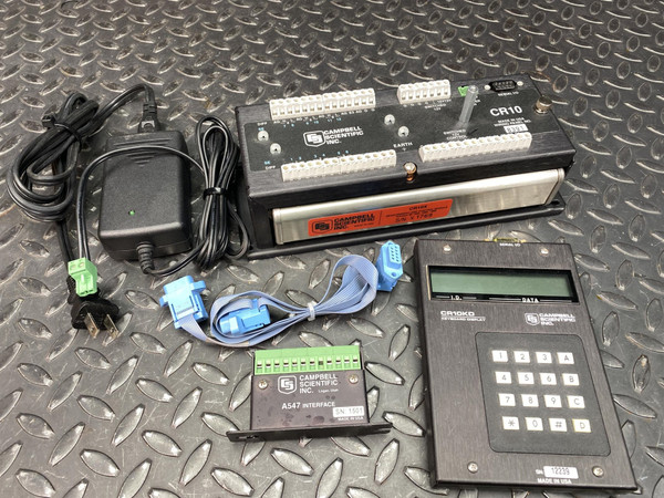 Campbell Scientific CR10X/CR10 Data Logger w/ CR10KD Keyboard Display & A547 Campbell Scientific CR10X