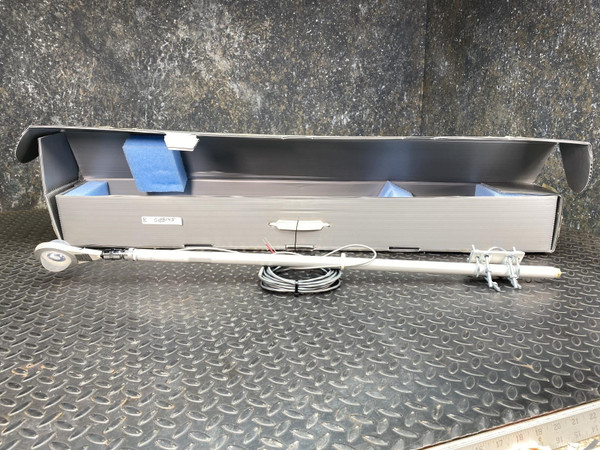 REBS Q7 total radiation sensor in original packaging with blue foam inserts, showing cable and mounting clamp.