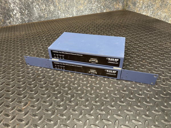 Lot of 2 Black Box LR0202A-KIT Extender 4 Wire Ethernet Network Extender Black Box