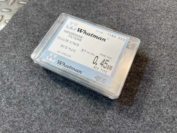 Whatman 7184 003 Cellulose Nitrate Membrane Filters, Qty 100, Unused, Sealed Whatman 7184 003