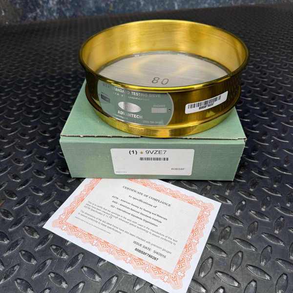 8" 180µM Avantech Test Sieve #80 Full-Height, 80BS8F Advantech 80BS8F