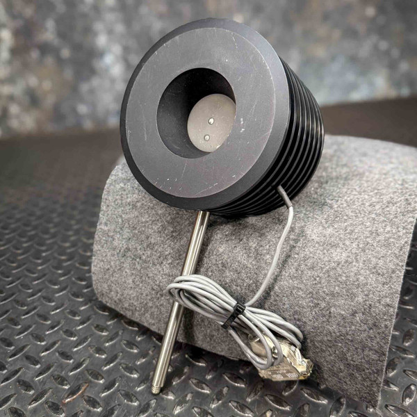 PM150-50 thermal head showing intact cooling fins and clean absorber surface. Mounting post threads intact.