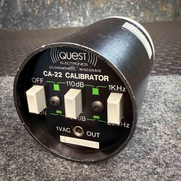 Quest Technologies CA-22 Acoustic Calibrator for Sound Level Meter
