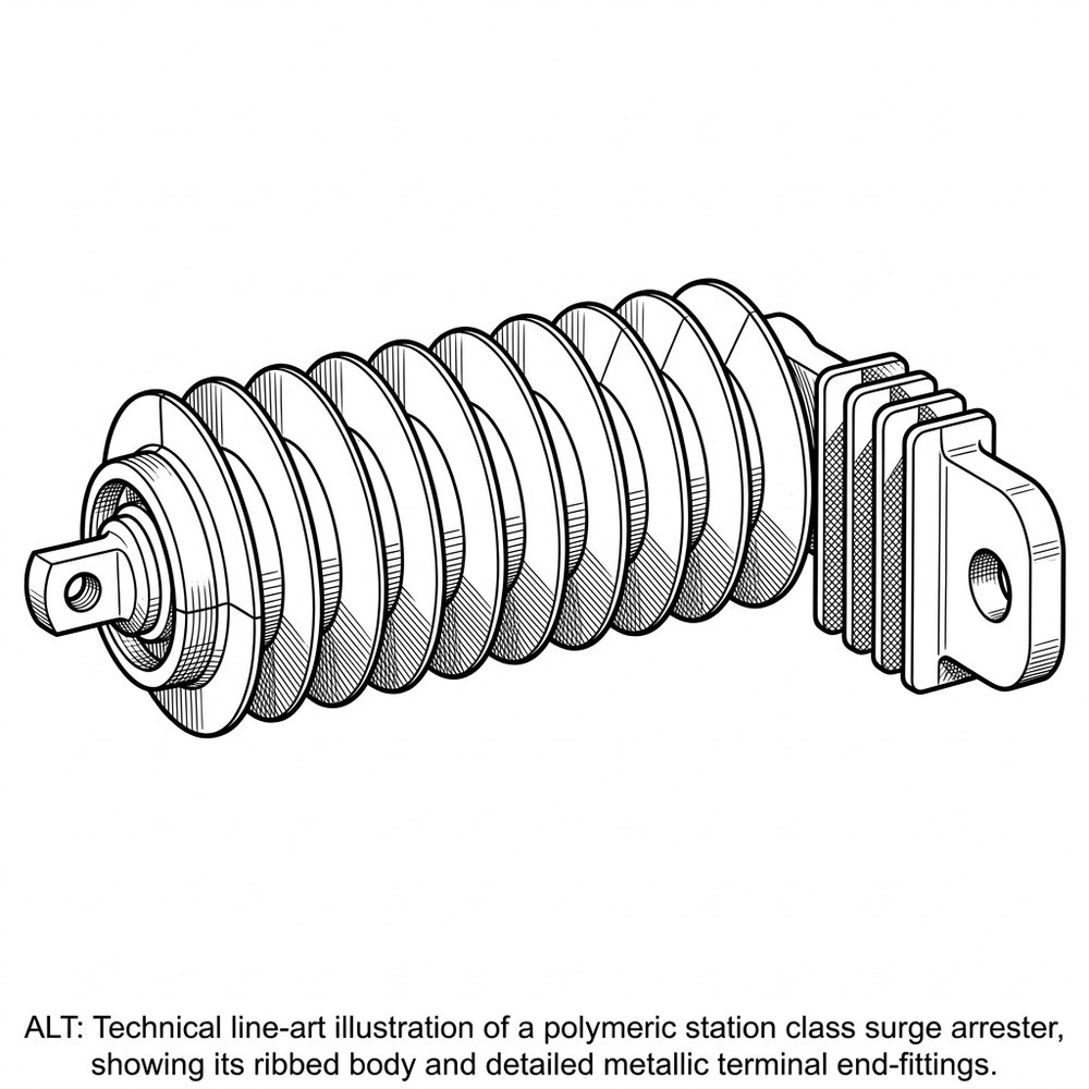Hubbell PDV100 HD Optima Distribution Arrester 24.4 kV MCOV