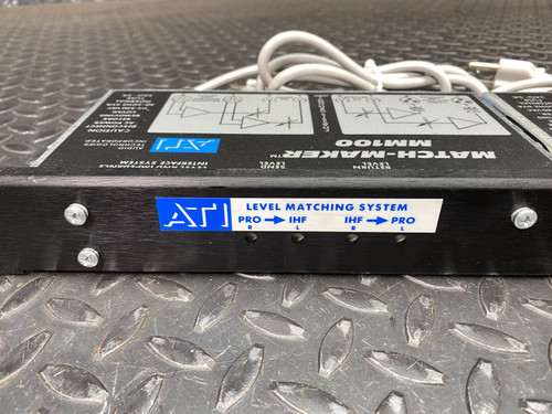 Lot of Two ATI MM110 Match-Maker Level and Impedance Interface Rack Mount