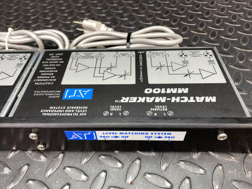 Lot of Two ATI MM110 Match-Maker Level and Impedance Interface Rack Mount