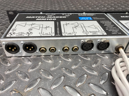 Lot of Two ATI MM110 Match-Maker Level and Impedance Interface Rack Mount