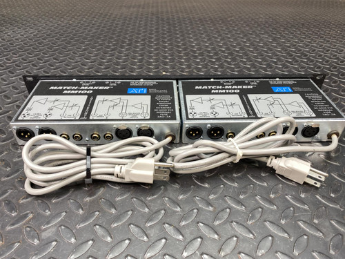 Lot of Two ATI MM110 Match-Maker Level and Impedance Interface Rack Mount
