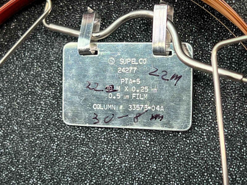 Supelco PTA-5 Fused Silica Capillary GC Column, 22m x 0.25mm, 0.5µm - Open Box