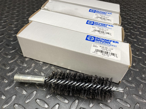 Lot of 4 Schaefer Brush 43314 Flue and Condenser Brush 1-1/2" Diameter - NIB Unbranded/Generic