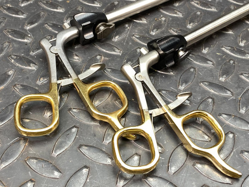 Lot of 2 Snowden-Pencer Diamond Jaw 90-3010 Babcock Style Laparoscopic Grasper