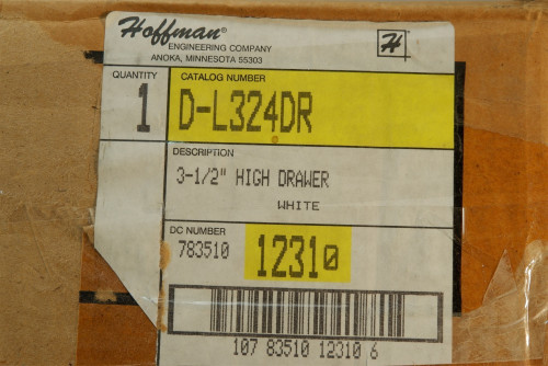 Hoffman D-L324DR DesignLine Rack Shelf Drawer Kit 3 1/2" - Unused