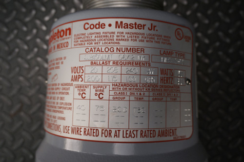 Appleton CJB150L-MT Explosion Proof Sealed Lamp Housing