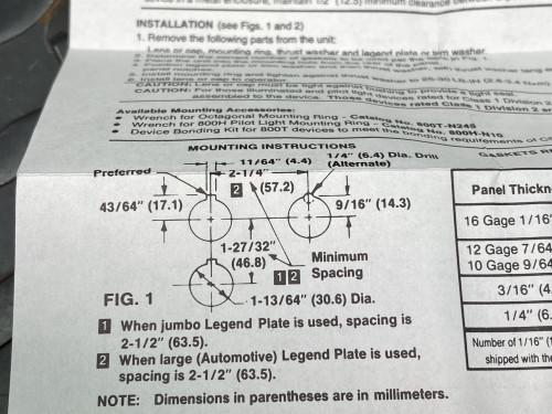 Allen Bradley 800T-QT10A Pilot Light, Series T, Amber Lens -Unused