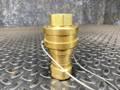 Hansen/Eaton Series B6-HKP Brass Coupling w/ 3/4" Quick Connect Hose Coupling Eaton, Hansen B6-HKP