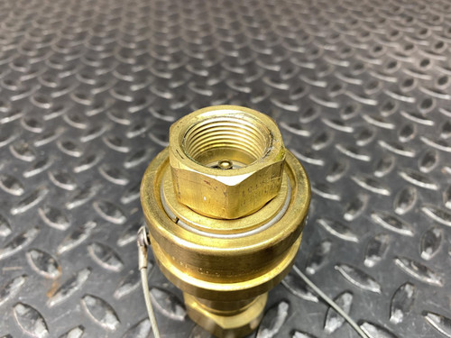 Hansen/Eaton Series B6-HKP Brass Coupling w/ 3/4" Quick Connect Hose Coupling