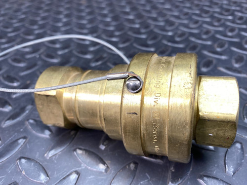 Hansen/Eaton Series B6-HKP Brass Coupling w/ 3/4" Quick Connect Hose Coupling