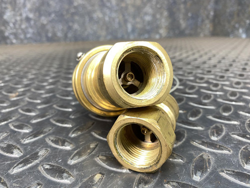 Hansen/Eaton Series B6-HKP Brass Coupling w/ 3/4" Quick Connect Hose Coupling