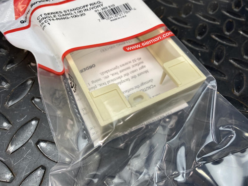 Lot of 9 Siemon Company CT4-RING-100-20 CT Series Stand-Off Ring 1" Single Gang