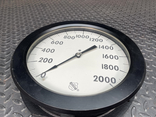 Ashcroft Maxisafe 0-2000 PSI Gauge 316 Tube SS Socket 8.5" Face