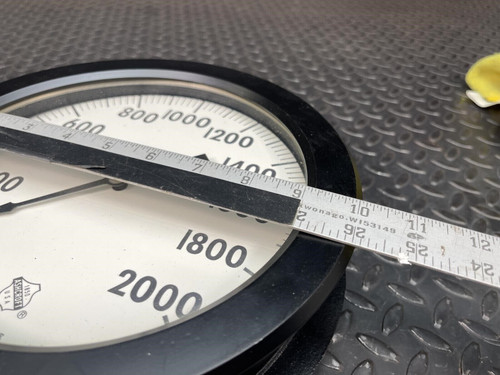 Ashcroft Maxisafe 0-2000 PSI Gauge 316 Tube SS Socket 8.5" Face