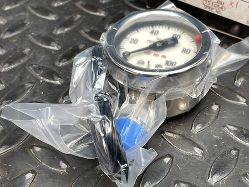 Ametek IPS-200-HA Indicating Pressure Switch Gauge 100 PSI 2" Face 1/4" LMM