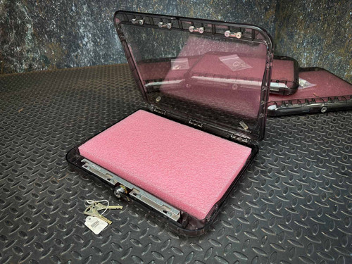 Vintage General Dynamics OPSEC Polycarbonate Locking Laptop Shell General Dynaics OPSEC