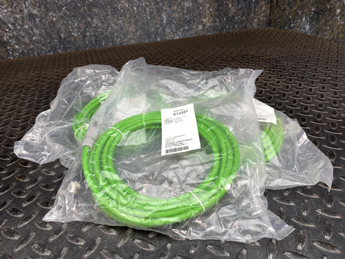 Lot of 3, IFM E12283 Crossed Cable RJ45 to M12 M/M Cable 5 Meter Long IFM E12283